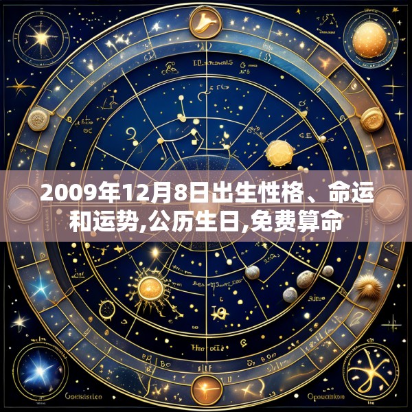 2009年12月8日出生性格、命运和运势,公历生日,免费算命
