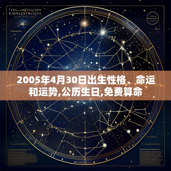 2005年4月30日出生性格、命运和运势,公历生日,免费算命