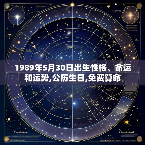 1989年5月30日出生性格、命运和运势,公历生日,免费算命