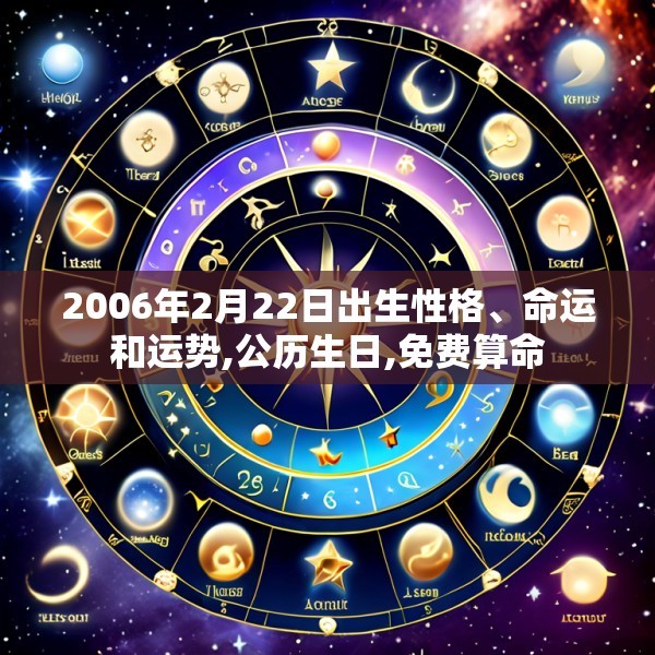 2006年2月22日出生性格、命运和运势,公历生日,免费算命