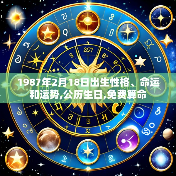 1987年2月18日出生性格、命运和运势,公历生日,免费算命