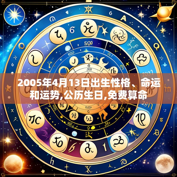 2005年4月13日出生性格、命运和运势,公历生日,免费算命