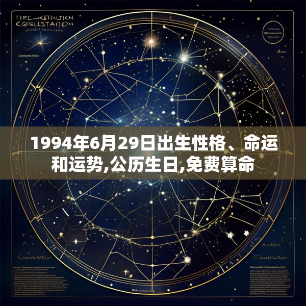 1994年6月29日出生性格、命运和运势,公历生日,免费算命