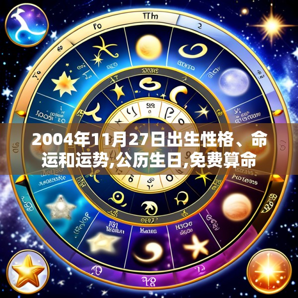 2004年11月27日出生性格、命运和运势,公历生日,免费算命