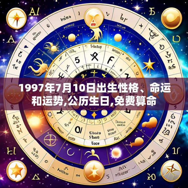 1997年7月10日出生性格、命运和运势,公历生日,免费算命