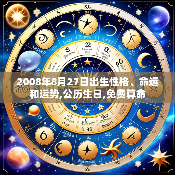 2008年8月27日出生性格、命运和运势,公历生日,免费算命