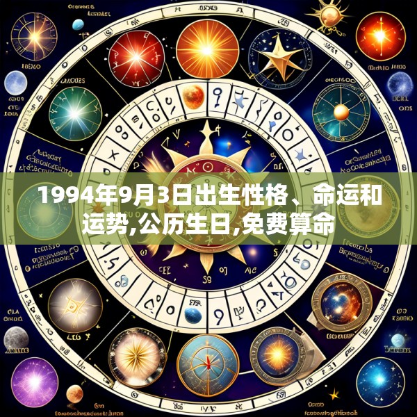 1994年9月3日出生性格、命运和运势,公历生日,免费算命