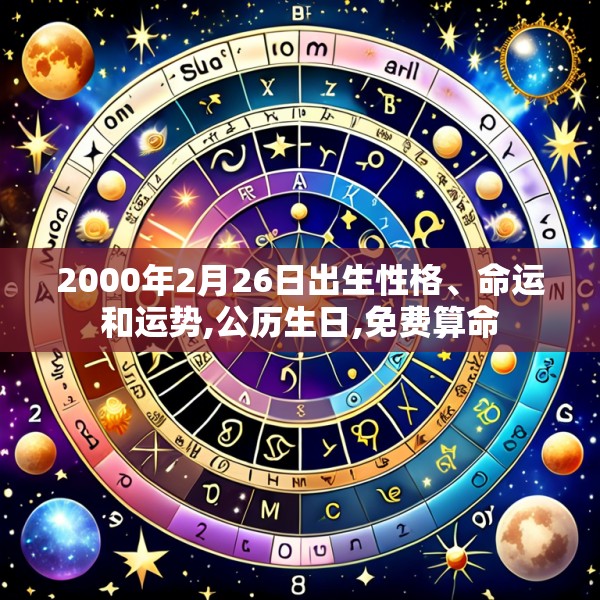 2000年2月26日出生性格、命运和运势,公历生日,免费算命