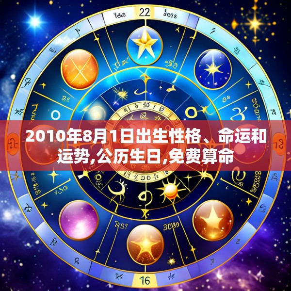 2010年8月1日出生性格、命运和运势,公历生日,免费算命
