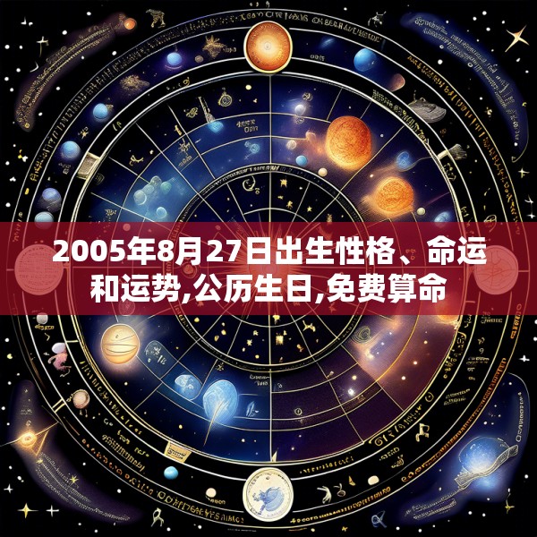 2005年8月27日出生性格、命运和运势,公历生日,免费算命