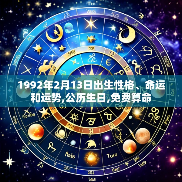 1992年2月13日出生性格、命运和运势,公历生日,免费算命