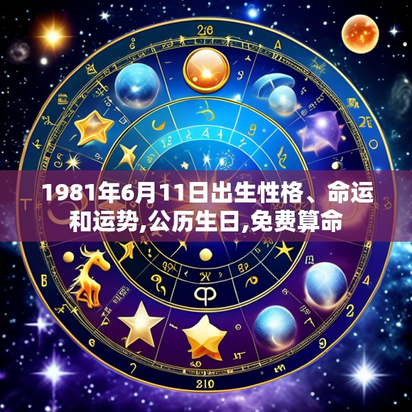 1981年6月11日出生性格、命运和运势,公历生日,免费算命