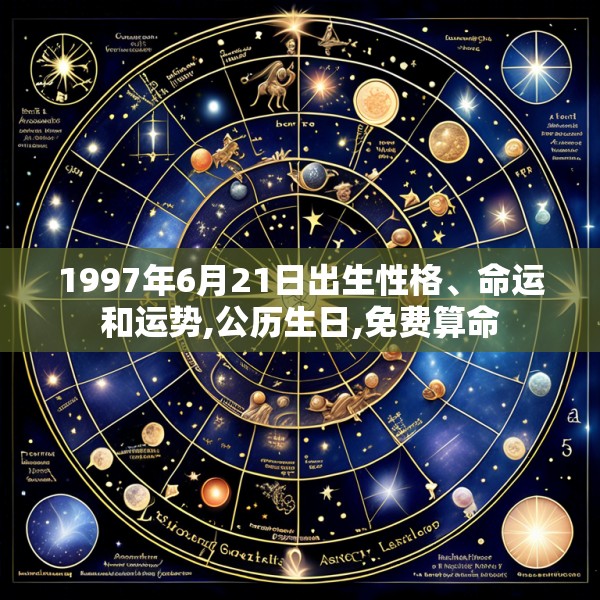 1997年6月21日出生性格、命运和运势,公历生日,免费算命