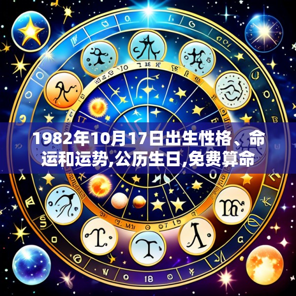 1982年10月17日出生性格、命运和运势,公历生日,免费算命