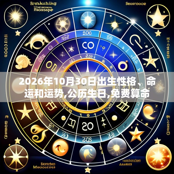 2026年10月30日出生性格、命运和运势,公历生日,免费算命