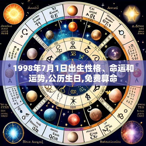 1998年7月1日出生性格、命运和运势,公历生日,免费算命