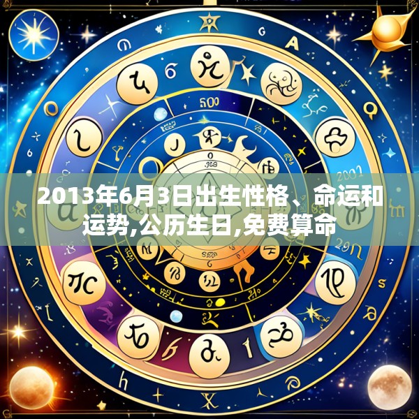 2013年6月3日出生性格、命运和运势,公历生日,免费算命