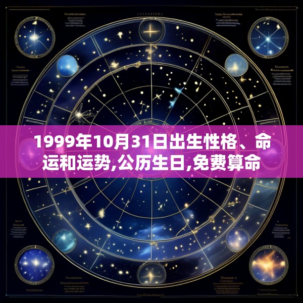 1999年10月31日出生性格、命运和运势,公历生日,免费算命