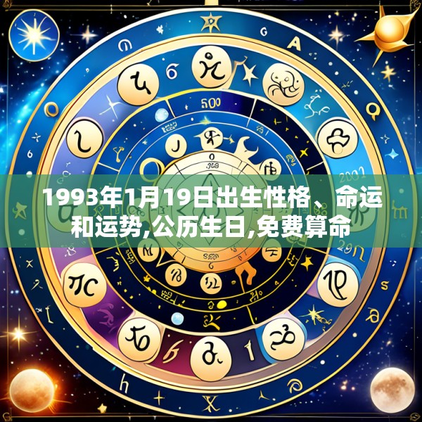 1993年1月19日出生性格、命运和运势,公历生日,免费算命