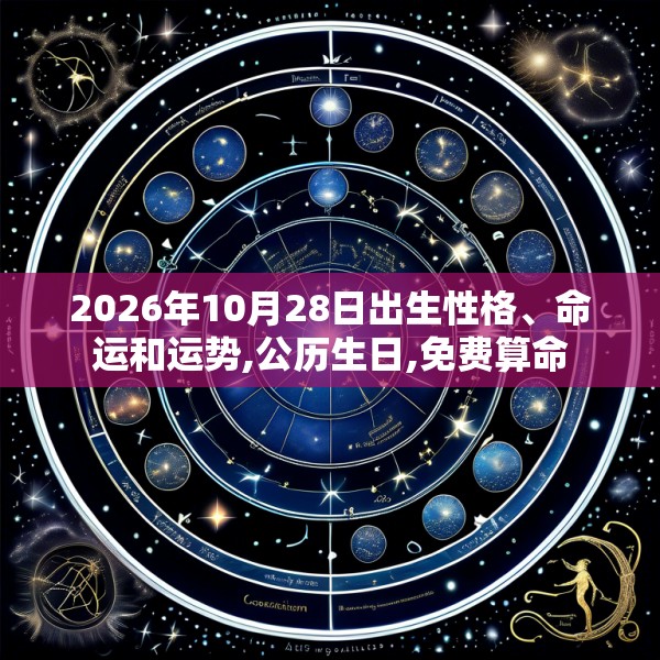 2026年10月28日出生性格、命运和运势,公历生日,免费算命