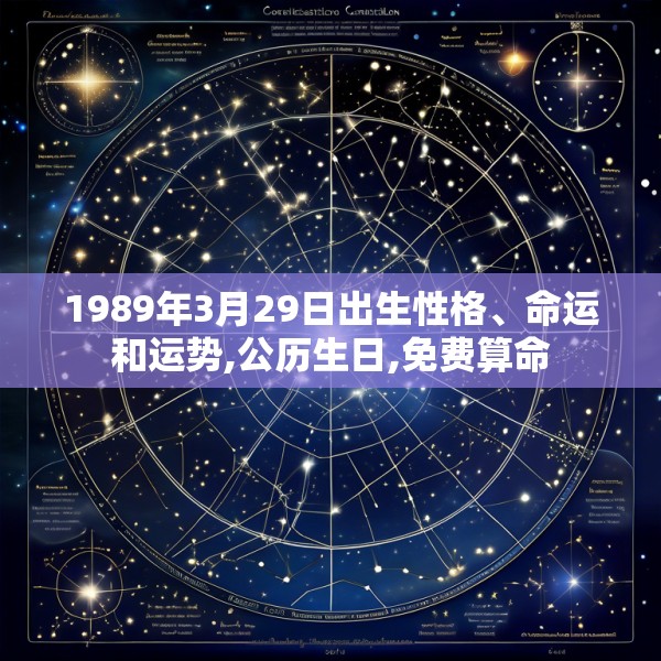 1989年3月29日出生性格、命运和运势,公历生日,免费算命