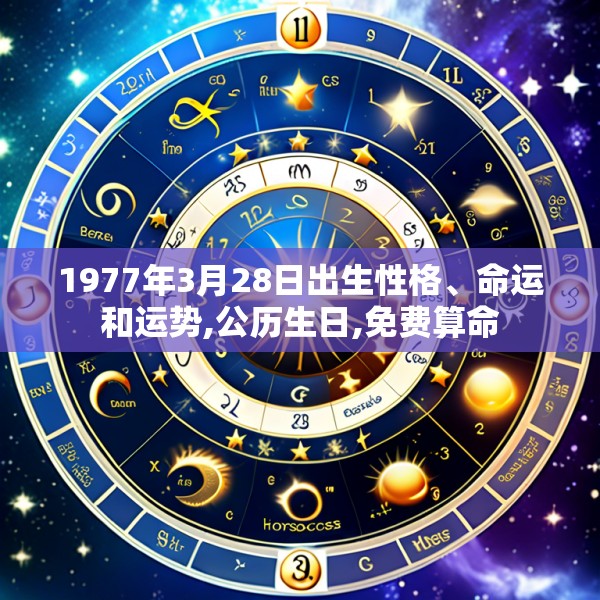 1977年3月28日出生性格、命运和运势,公历生日,免费算命