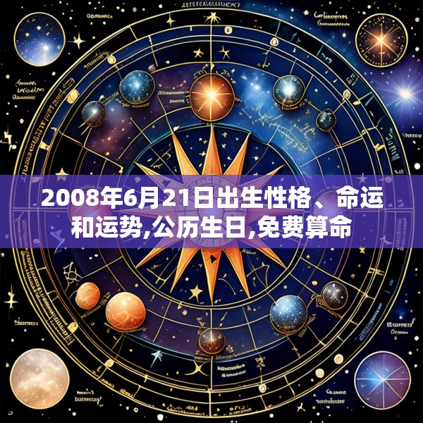 2008年6月21日出生性格、命运和运势,公历生日,免费算命