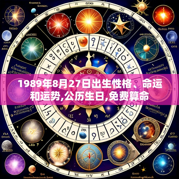 1989年8月27日出生性格、命运和运势,公历生日,免费算命