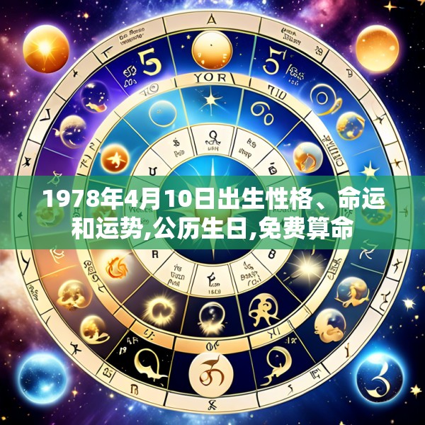 1978年4月10日出生性格、命运和运势,公历生日,免费算命
