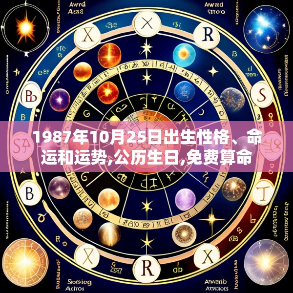 1987年10月25日出生性格、命运和运势,公历生日,免费算命