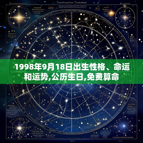 1998年9月18日出生性格、命运和运势,公历生日,免费算命