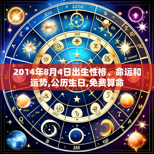 2014年8月4日出生性格、命运和运势,公历生日,免费算命