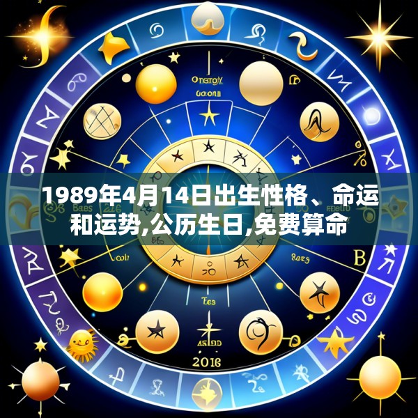 1989年4月14日出生性格、命运和运势,公历生日,免费算命