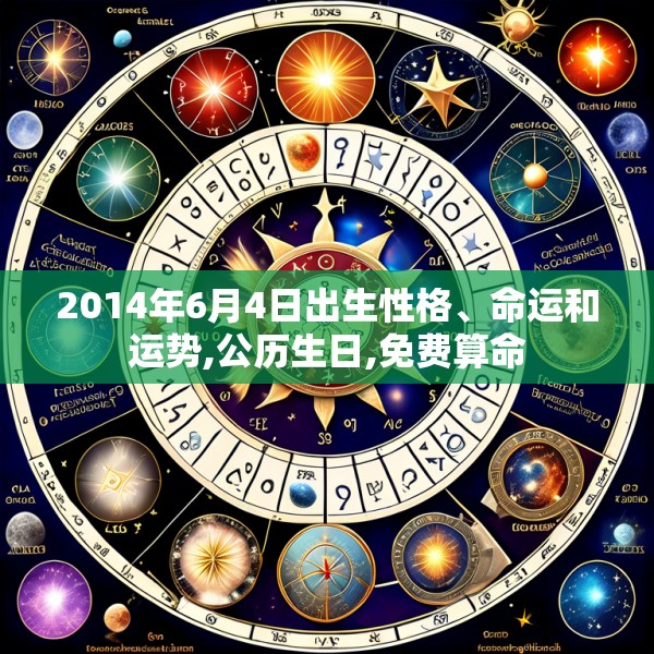 2014年6月4日出生性格、命运和运势,公历生日,免费算命
