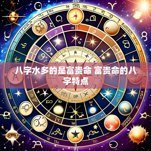 八字水多的是富贵命 富贵命的八字特点