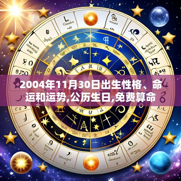 2004年11月30日出生性格、命运和运势,公历生日,免费算命