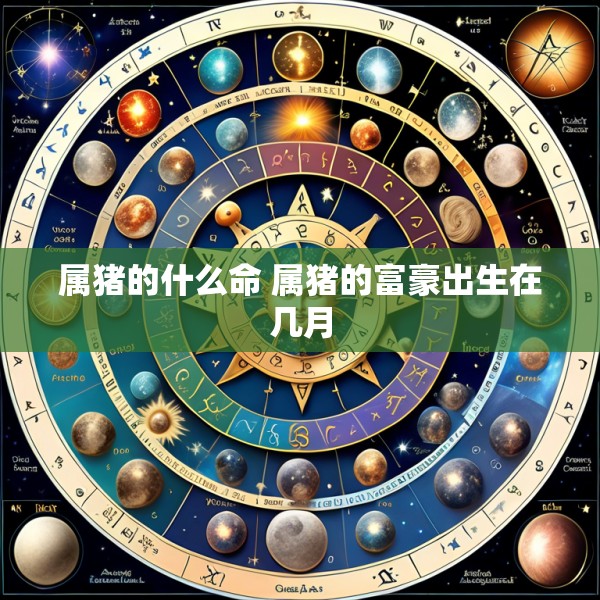 属猪的什么命 属猪的富豪出生在几月