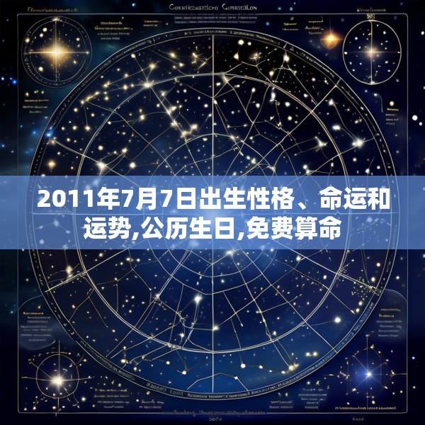 2011年7月7日出生性格、命运和运势,公历生日,免费算命