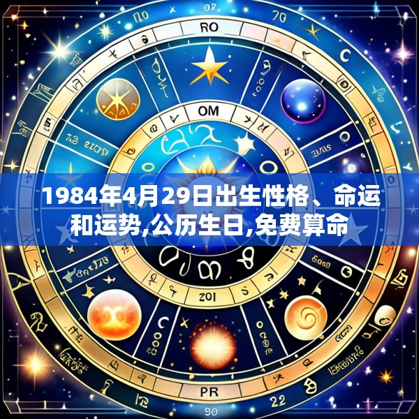 1984年4月29日出生性格、命运和运势,公历生日,免费算命