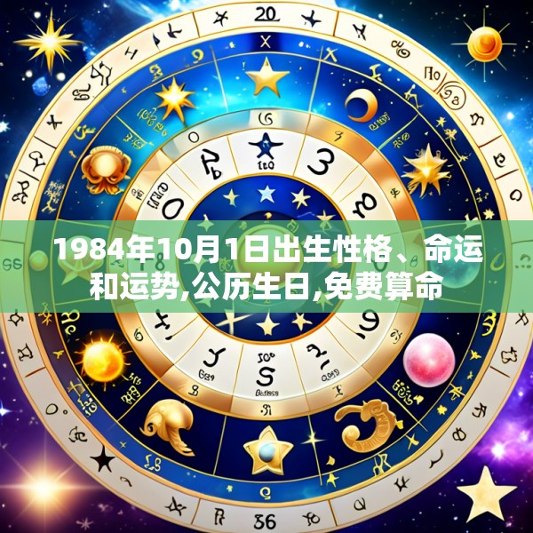 1984年10月1日出生性格、命运和运势,公历生日,免费算命