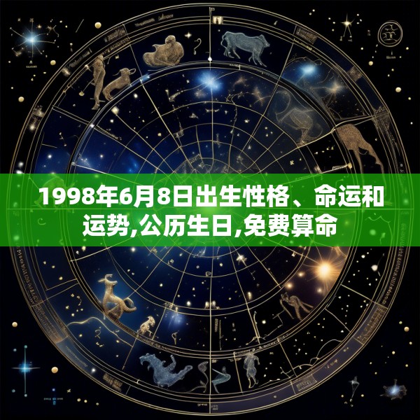 1998年6月8日出生性格、命运和运势,公历生日,免费算命