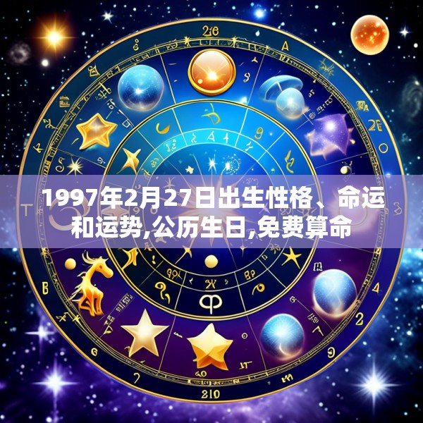 1997年2月27日出生性格、命运和运势,公历生日,免费算命