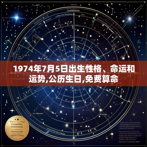 1974年7月5日出生性格、命运和运势,公历生日,免费算命