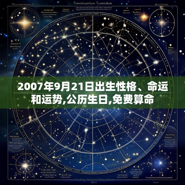 2007年9月21日出生性格、命运和运势,公历生日,免费算命