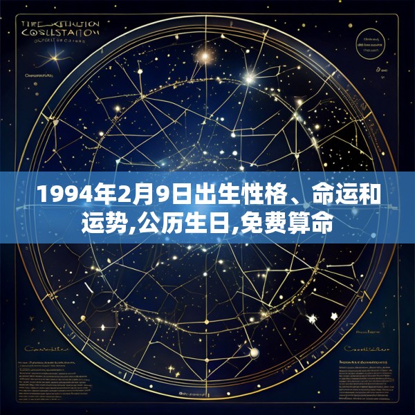1994年2月9日出生性格、命运和运势,公历生日,免费算命