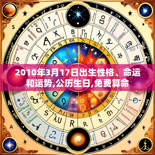 2010年3月17日出生性格、命运和运势,公历生日,免费算命