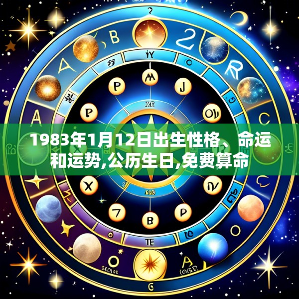 1983年1月12日出生性格、命运和运势,公历生日,免费算命