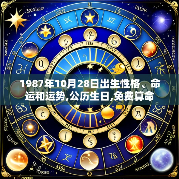 1987年10月28日出生性格、命运和运势,公历生日,免费算命