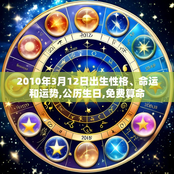 2010年3月12日出生性格、命运和运势,公历生日,免费算命