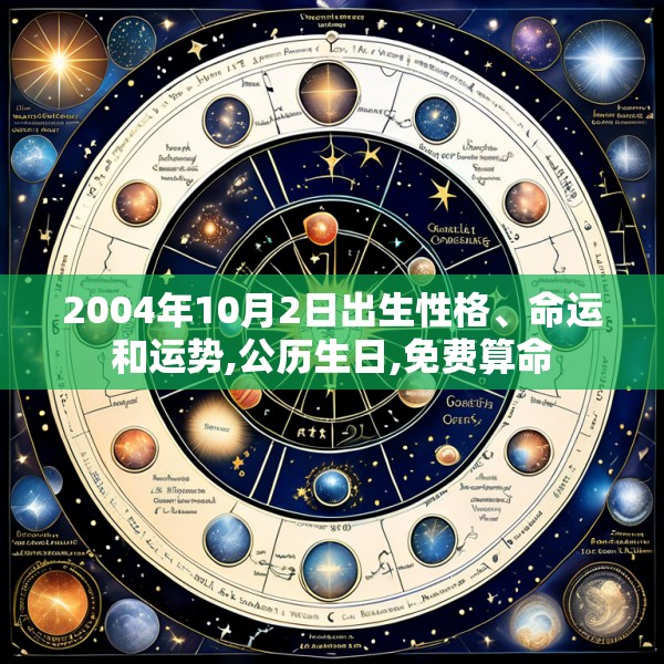 2004年10月2日出生性格、命运和运势,公历生日,免费算命